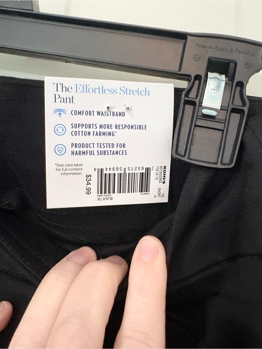 croft & barrow Black Straight-Leg Ponte Pants - Picture 4 of 4